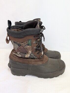 Winchester Men’s Size 10 Camo Hunting Duck Boots Removable Insulated Liners